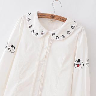 Onigiri Embroidered Shirt