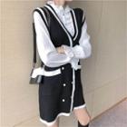 Long-sleeve Blouse / Tank Knitted Dress