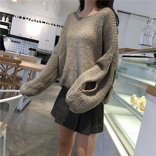 Cut-out Chunky Sweater