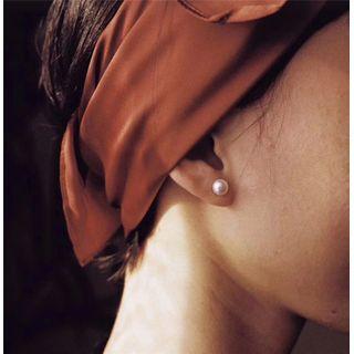 Faux Pearl Earring 1 Pair - My30404 - One Size