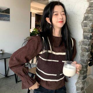 Puff-sleeve Blouse / Sleeveless Top