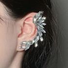 Rhinestone Stud Earring 1pc - Right Ear - Stud & Clip - Transparent - One Size