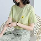 Fruit Embroidered Short-sleeve Tee (various Design)