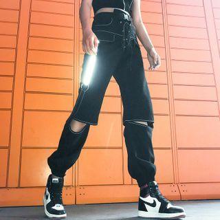 Cut Out Cargo Pants