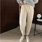 High-waist Corduroy Pants Pants - One Size