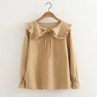 Frill Trim Collar Blouse