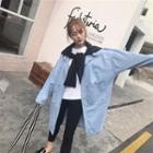 Front Pocket Denim Coat