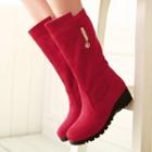 Wedge-heel Short Snow Boots