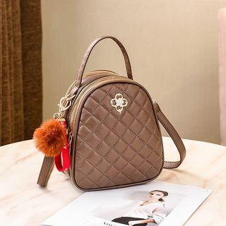 Faux Leather Quilted Mini Backpack