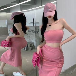 Tube Top / Midi Pencil Skirt