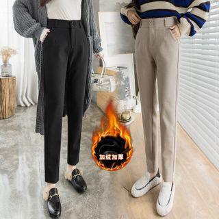 High-waist Fleece Skinny Dress Pants