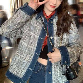 Tweed Denim Jacket
