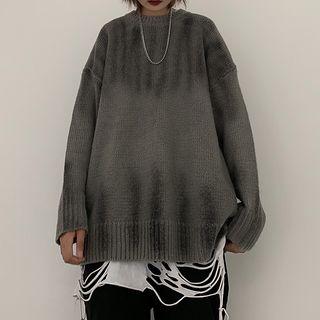 Tie-dyed Round Neck Sweater