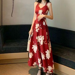 Strappy Open Back A-line Midi Dress (various Designs)