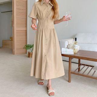 Band-back Shirtdress