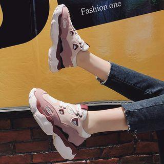 Color Block Chunky Platform Sneakers