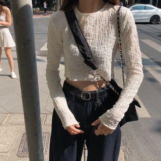 Cropped Ruched Top