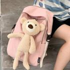 Bear Print Zip Backpack / Bag Charm