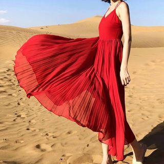 Cross-back Maxi Sundress