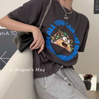 Short-sleeve Cute Print T-shirt