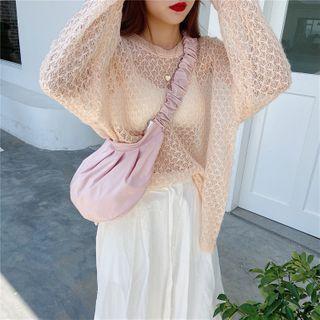 Scrunched Handle Crossbody Bag