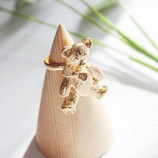 Bear Open Ring 5247 - Gold - One Size