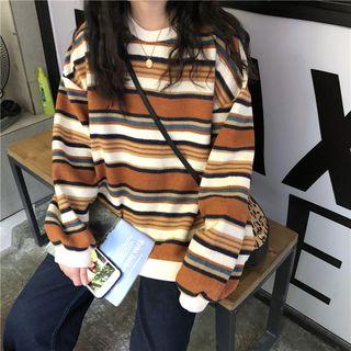 Oversized Striped Top As Shown In Figure - One Size