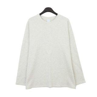 Big Size Slit-hem Long-sleeve Cotton T-shirt