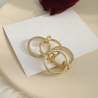 Alloy Interlocking Ring As Shown In Figure - One Size