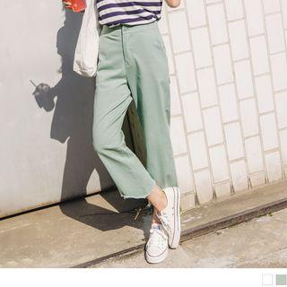 Asymmetrical High Waisted Trousers