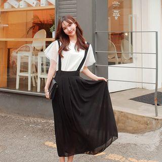Suspenders Chiffon Skirt