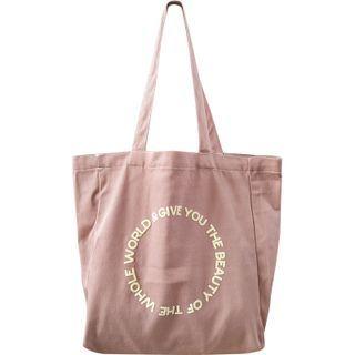 Lettering Tote Bag Lettering - Nude Pink - One Size