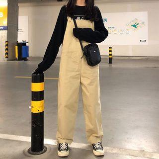 Wide-leg Cargo Dungaree
