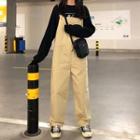 Wide-leg Cargo Dungaree