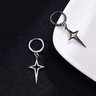 Wire Star Drop Earring