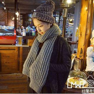 Couple Matching Knitted Scarf