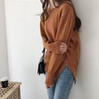 Zip-up Side Sweater