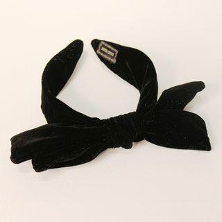 Bow Hair Band Black - One Size
