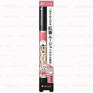 Isehan - Kiss Me Ferme Red Brush Liquid Rouge (#01 Soft Pink) 1.9g