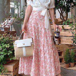 Tie-waist Cropped Wrap Blouse