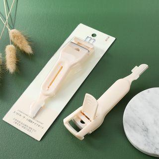 2 In 1 Eyelash Curler With Razor 2in1 - White - One Size