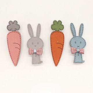Set: Rabbit Hair Clip