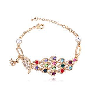 Crystal Peacock Bracelet