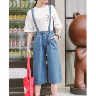 Jumper Capri Wide-leg Jeans