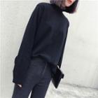 Loose-fit Mock-neck Top