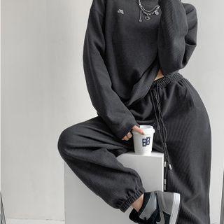 Waffle Loose-fit Sweatpants