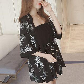Set: Patterned Light Jacket + Playsuit