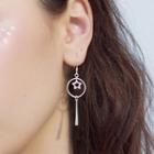 925 Sterling Silver Moon / Star Dangle Earring