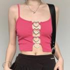 Heart Buckled Cutout Camisole Top