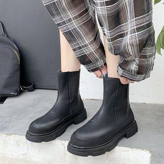 Faux-leather Panel Chelsea Boots